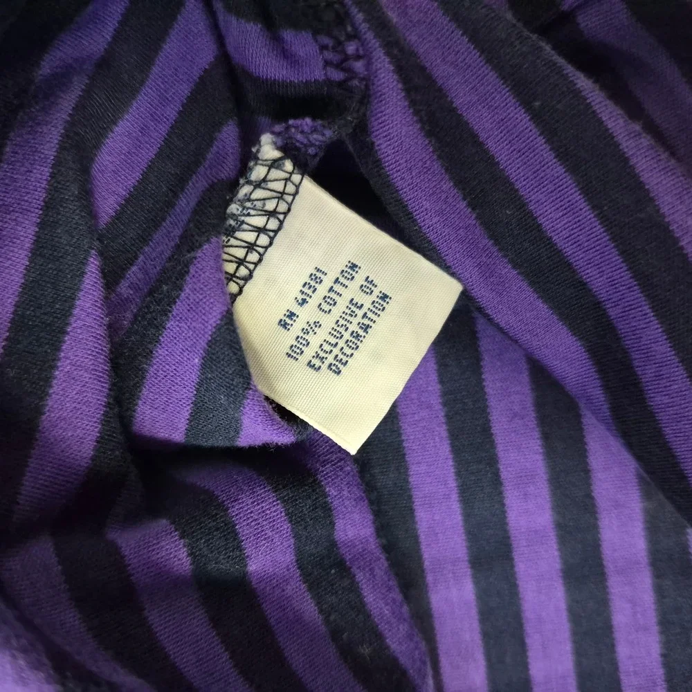 Polo Ralph Lauren Polo Shirt Mens Medium Purple Striped‎ Pima Soft Touch Pony